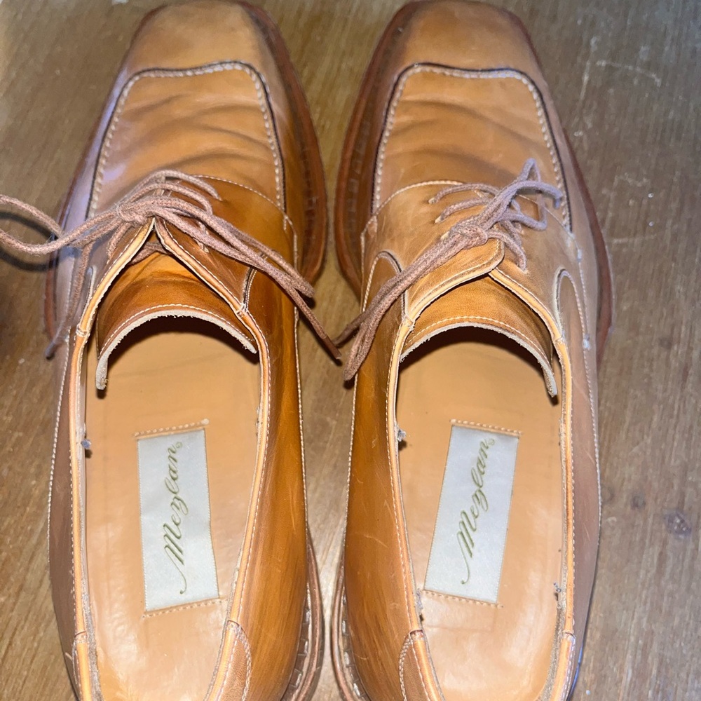 Liquidating! 
Mezlan Tan Leather Oxfords-Sharp! Pre-loved❤️ - Picture 3 of 9